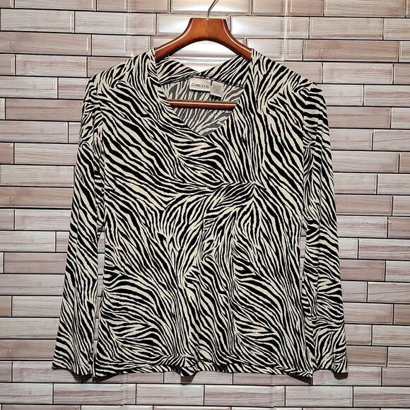 Chicos zebra striped top - Picture 1 of 5